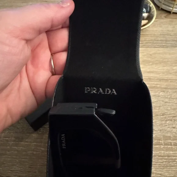 Prada Black Oversized Rectangular Sunglasses - Picture 13 of 16